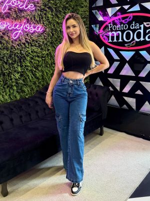 calça cargo sal e pimenta