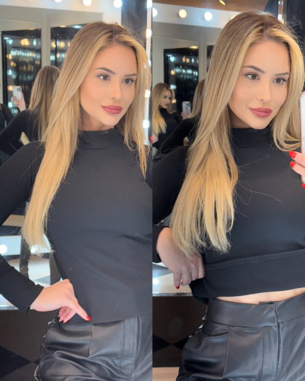 parka lã batida vânia preta