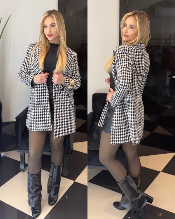 parka lã batida vânia preta