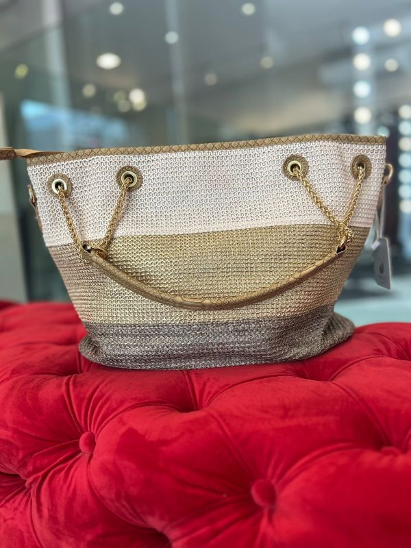 bolsa bucket tramada tricolor bolsa bucket tramada tricolor