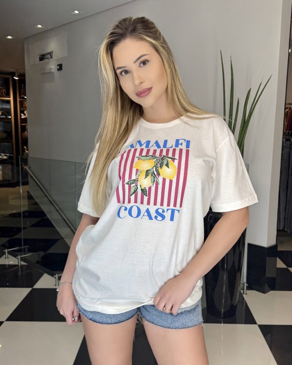 camiseta oversized amalfi coast