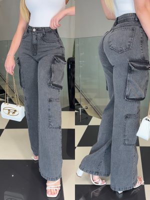 calça jeans azul wide leg eliah