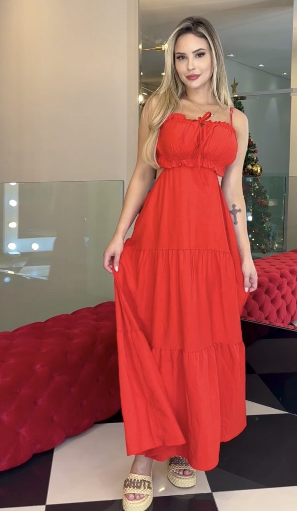 vestido magali vermelho vestido magali vermelho