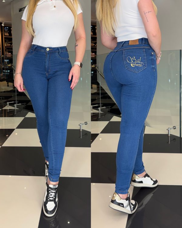 calça jeans sal e pimenta joice