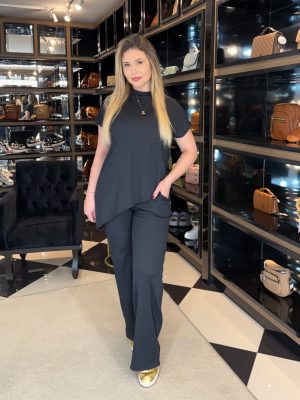 calça linho veronica marrom