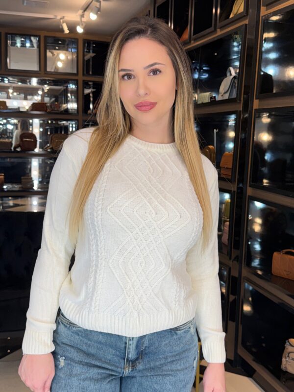 blusa lavinia tricot mousse blusa lavinia tricot mousse